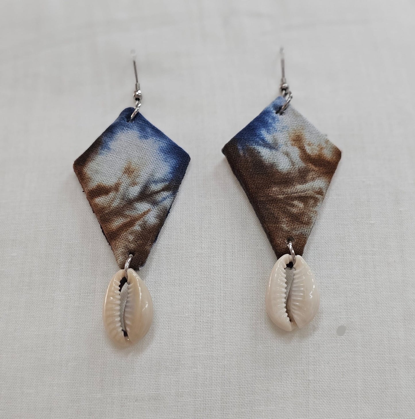 Tie Dye Fabric Earrings
