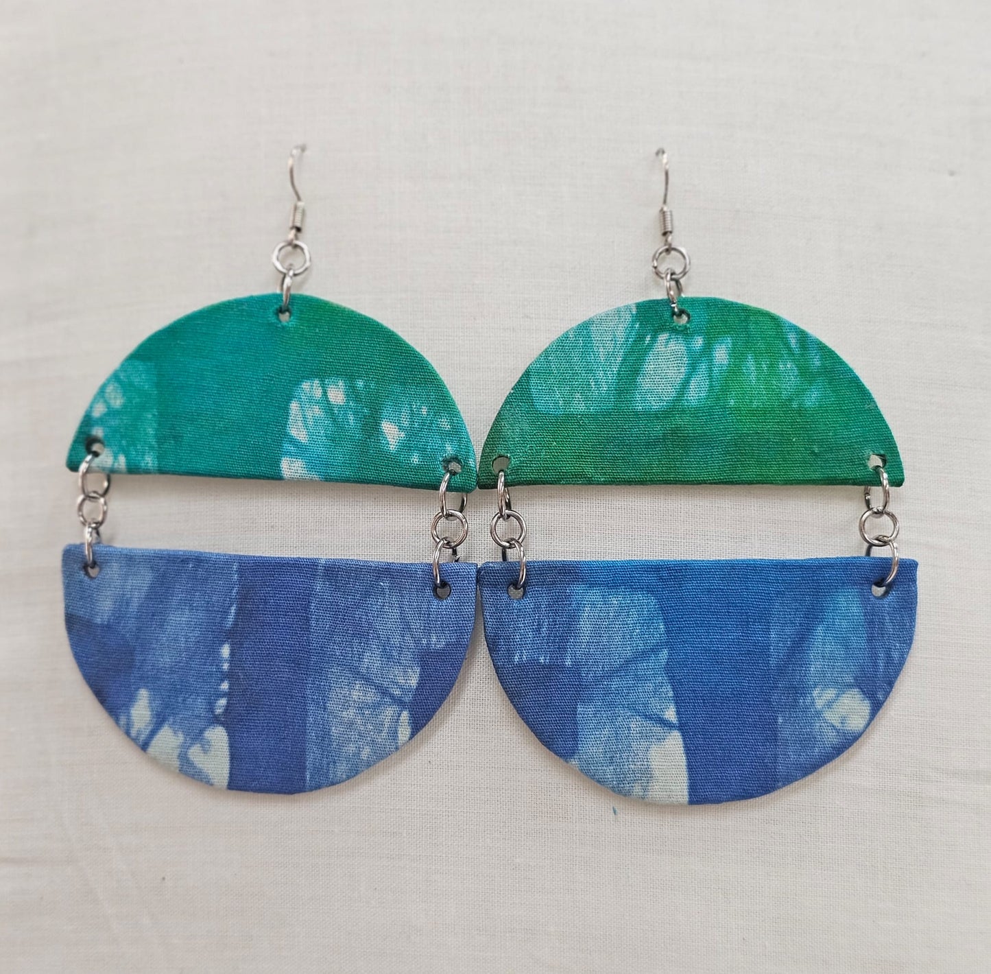 Batik Fabric Earrings