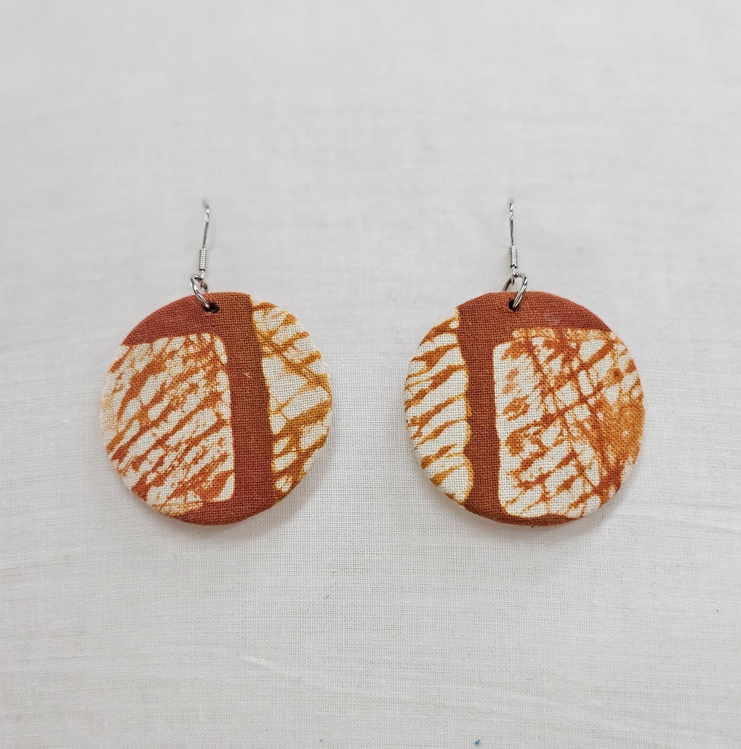 Batik Fabric Earrings