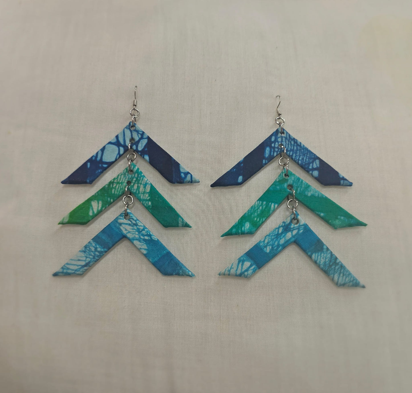 Batik Fabric Earrings