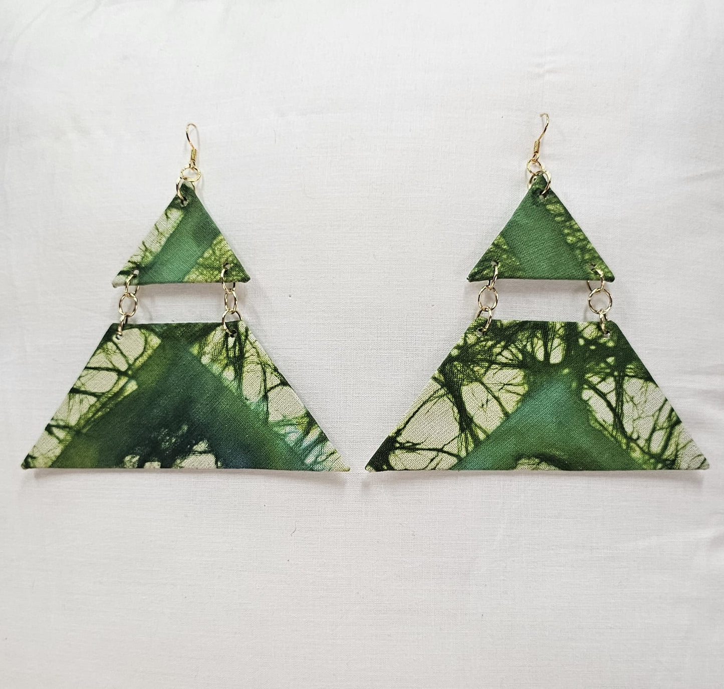 Batik Fabric Earrings