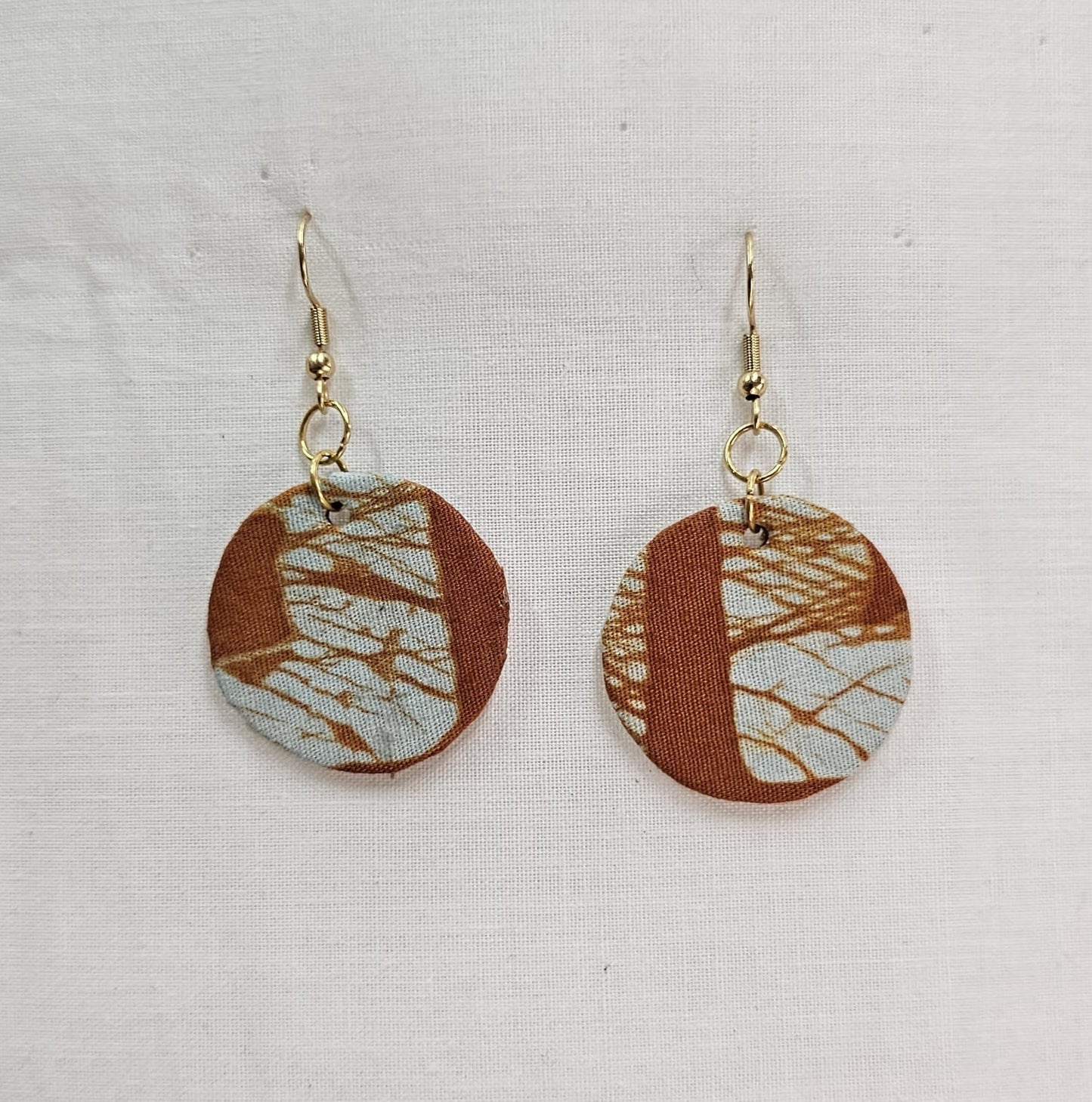 Batik Fabric Earrings