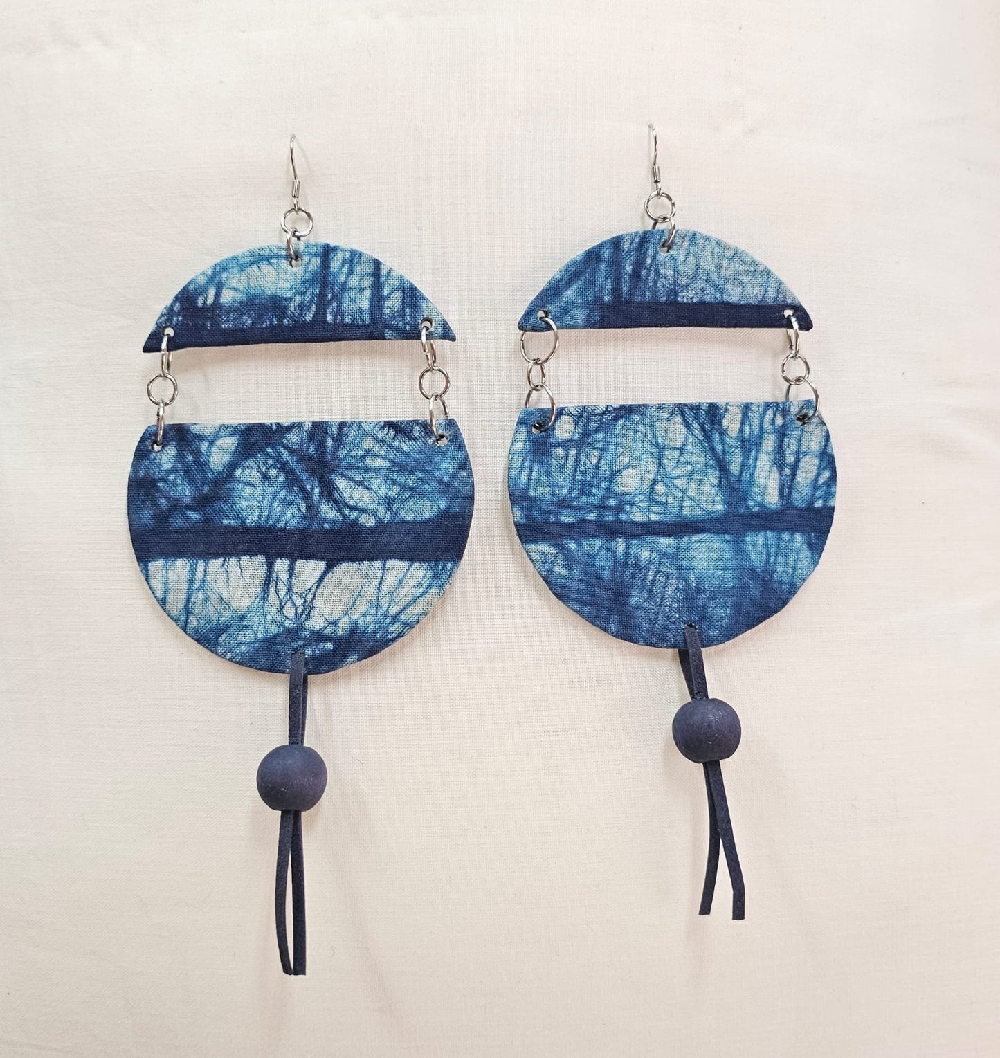 Batik Fabric Earrings