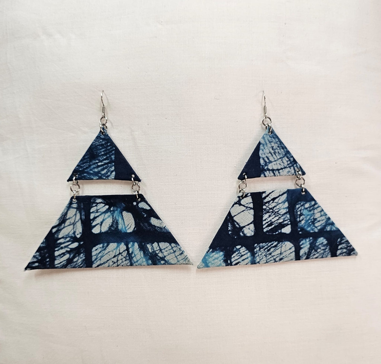 Batik Fabric Earrings
