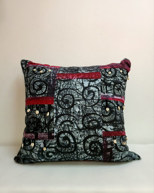 Batik Patchwork Pillow 30" x 30"