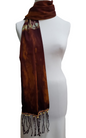 Batik Egyptian Cotton Beaded Tassel Shawl