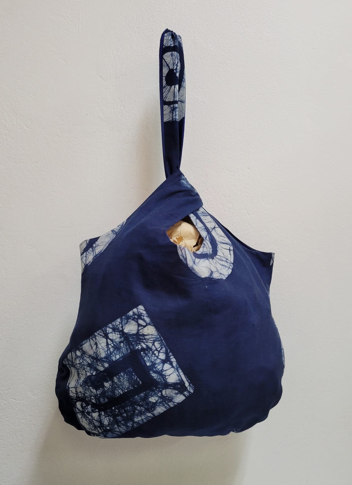 Large Batik Wristlet Bag
