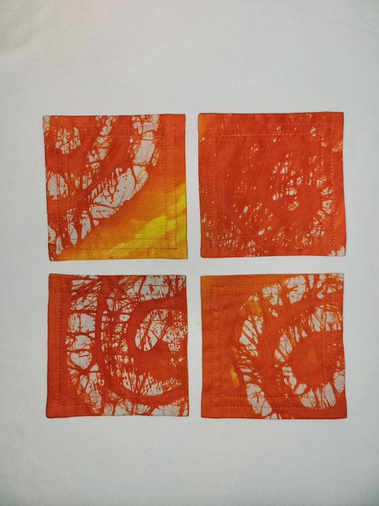 Batik Coasters - Set of 4