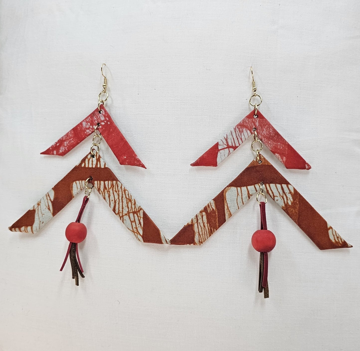Batik Fabric Earrings