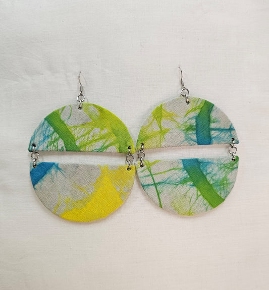 Batik Fabric Earrings