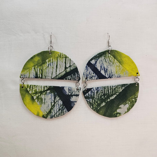 Batik Fabric Earrings