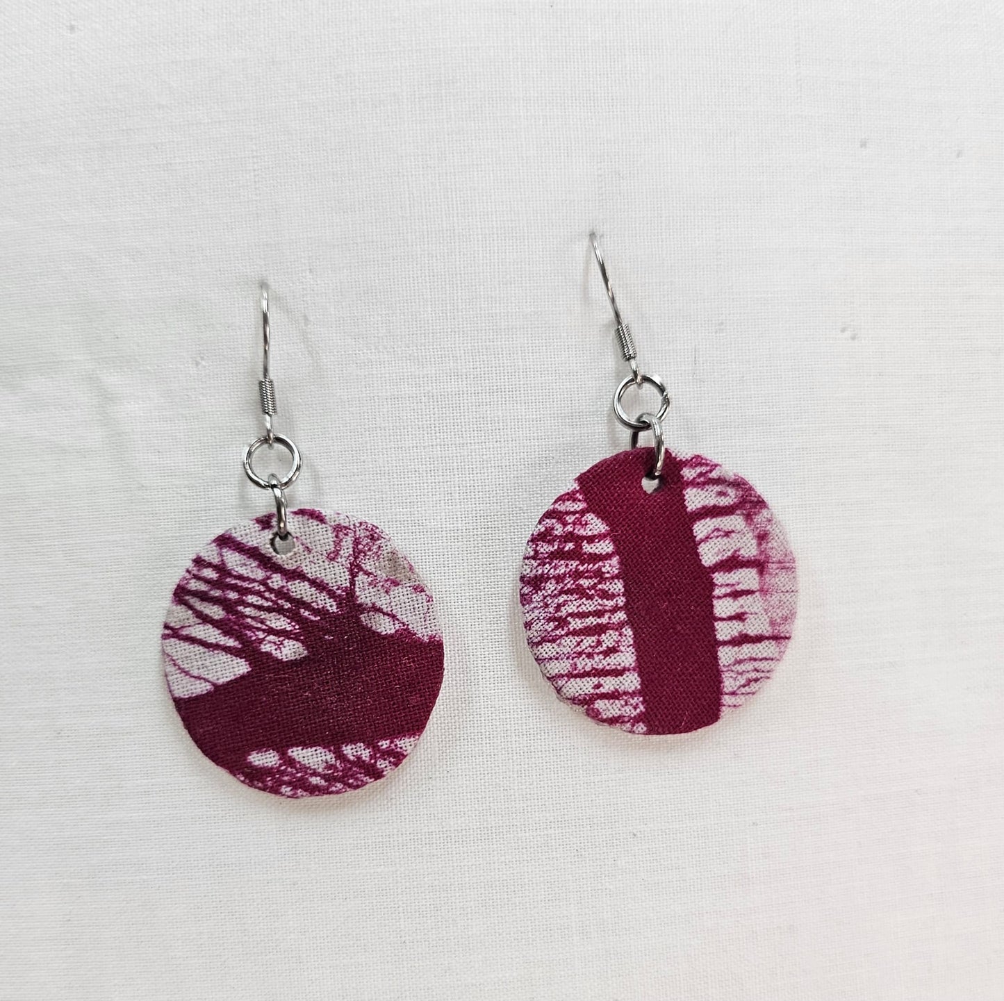 Batik Fabric Earrings