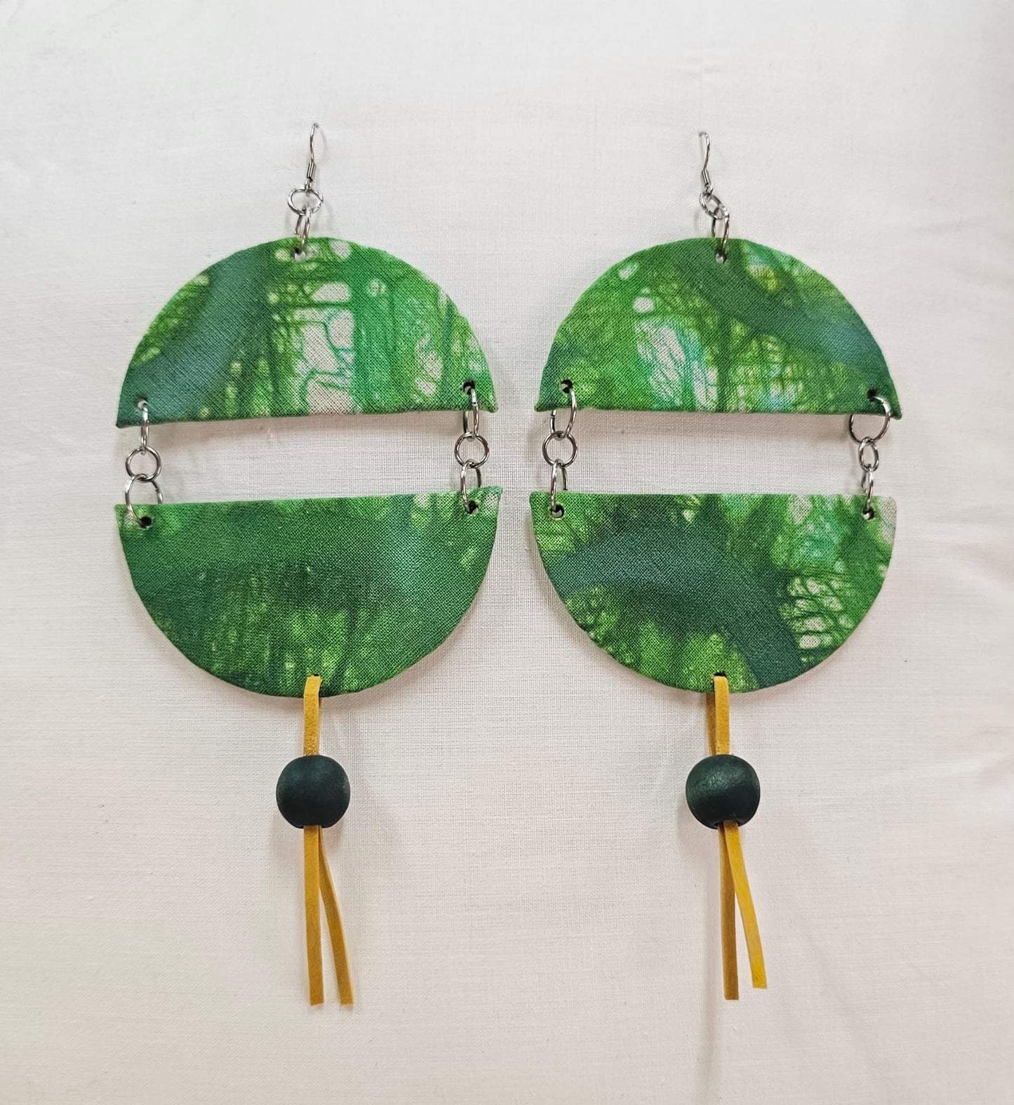 Batik Fabric Earrings