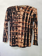 Long Sleeve Dye Discharge Shirt