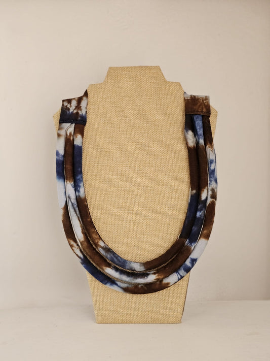 Tie Dye Fabric Necklace