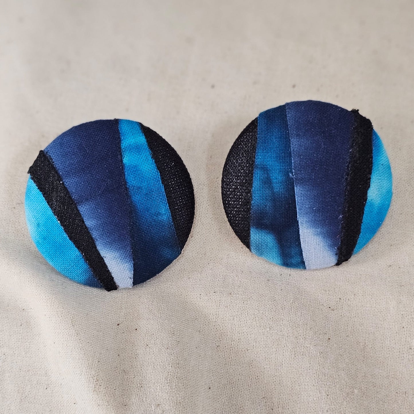 Tie Dye Fabric Earrings