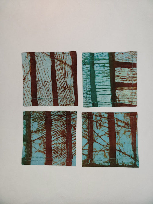 Batik Coasters - Set of 4